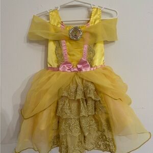 Disney Belle Yellow and Pink Princess Dress